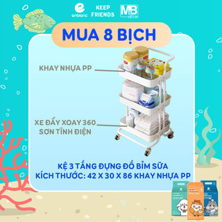 Kệ 3 tầng đa năng enblanc đựng đồ bỉm sữa