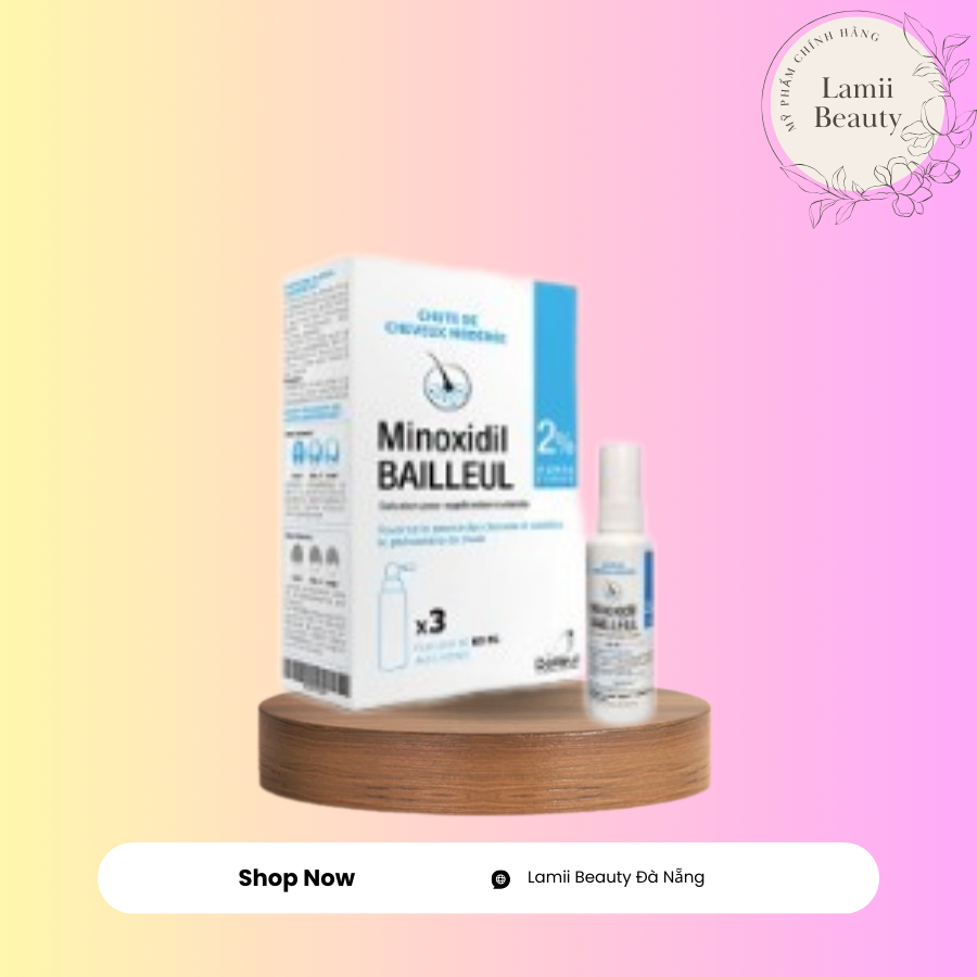 XỊT MỌC TÓC MINOXIDIL 2% - CỨU TINH CHO TÓC MỎNG, TÓC HÓI