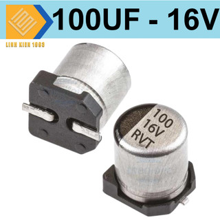 Tụ nhôm 100uf16v chân dán smd capacitor