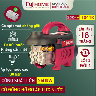 Máy Xịt Rửa Xe tăng áp FUJIHOME, máy xịt rửa bơm chỉnh cao áp lực nước chống giật pressure washer