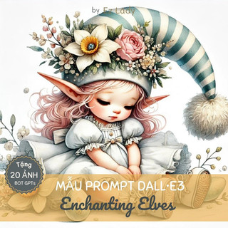 Bộ AI Prompt AI Enchanting Elves tạo hình ảnh kĩ thuật số B001