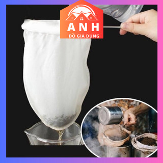 Vợt vải trắng lọc trà, lọc cà phê truyền thống- vợt pha cà phê, tiện lợi