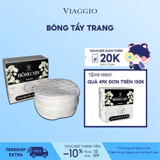 Bông tẩy trang bông xịn 20 miềng hàng tặng không bán