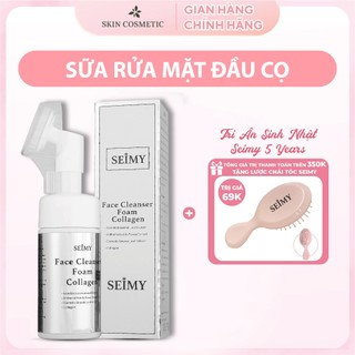 [CHÍNH HÃNG] Sữa rửa mặt đầu cọ tạo bọt - Face Cleanser Foam Collagen giúp sạch sâu, căng bóng da
