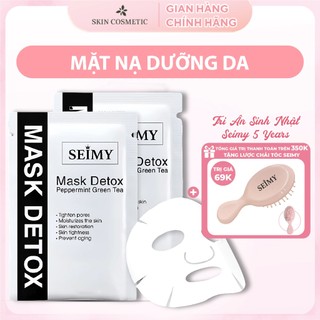 Mặt nạ dưỡng da Seimy - Mask Detox Peppermint Green Tea da căng bóng, cấp ẩm, dưỡng trắng dùng cho mọi loại da