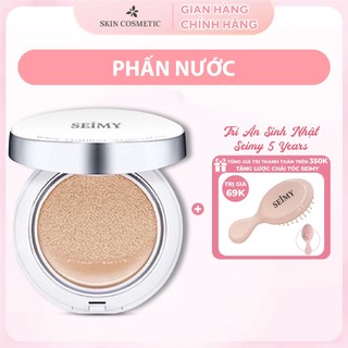 Phấn nước SEIMY che khuyết điểm, dưỡng trắng da SPF 50+ kháng nước, lâu trôi