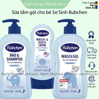 Sữa Tắm Gội trẻ em Sơ Sinh Bubchen Bad and Shampoo, sữa tắm Wash Gel, 400ml HÀNG ĐỨC có vòi 400ml