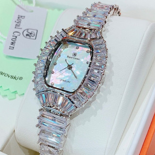 Đồng Hồ Nữ Royal Crown Đá Bạc Full Box