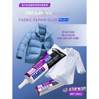Keo dán vải trong suốt siêu dính ZHANLIDA thay thế may vá 50ml