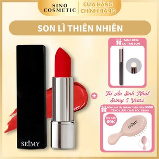 Son lì thiên nhiên không chì Seimy - Nature Lipstick an toàn cho bà bầu, mềm môi, nhiều dưỡng, mùi thơm trái cây