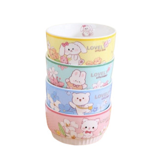 Bát ăn cơm bát sứ ăn cơm bát chè bát ăn dặm cho bé hình thú đáng yêu bát đĩa decor hàng cao cấp