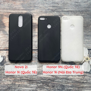 Ốp lưng huawei nova 2i/ g10/ mate 10 lite/ honor 9i / honor 9n / 9i dẻo đen,trong nhám