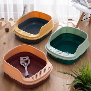 Khay vệ sinh cho mèo có thành cao, size lớn, chống văng cát