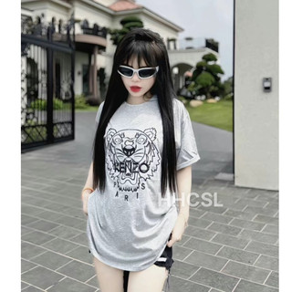 Áo thun Kenzo sư tử thêu siêu đẹp, chất liệu cotton thoáng mát thấm hút mồ hôi, form unisex nam nữ đều mặc được