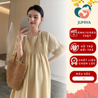 Đầm Bầu, Váy Bầu Mùa Hè Chất Liệu Vải Mát Hot Trend Thời Trang 2025 Cao Cấp JUMIVA