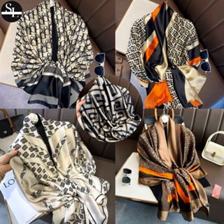 Khăn Choàng Lụa Cao Cấp, Khăn Quàng Cổ Choàng Vai Ban To 180*90 Họa Tiết Thanh Lịch Trẻ Trung k3