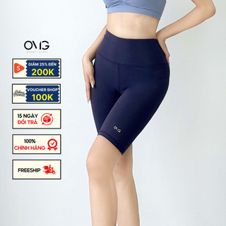 Quần tập Gym, Yoga Nữ BIKINI PASSPORT kiểu lửng trơn - màu Xanh navy - BG071_NV