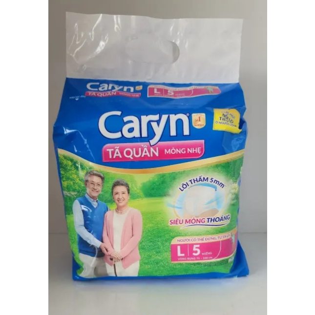 Tã Bỉm Quần Người Lớn Caryn Mỏng Nhẹ Chống Tràn Size L5 Dành Cho Người Lớn