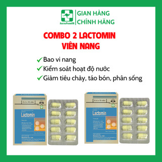  Combo 2 Hộp Lactomin Hàn Quốc  Viên  - Giảm Rối Loạn Tiêu Hóa Tiêu Chảy Táo Bón Phân Sống Cân Bằng Hệ Vi Sinh 