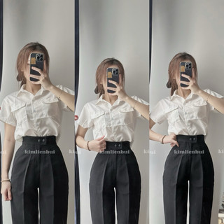 Quần tây 2 nút bấm