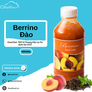 Sinh tố Berrino Đào 1L- Mứt trái cây Cloudmart