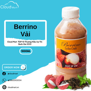 Sinh tố Berrino Vải 1L- Mứt trái cây Cloudmart
