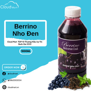 Sinh tố Berrino Nho đen 1L- Mứt trái cây Cloudmart