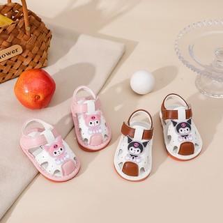 Dép quai hậu bé trai bé gái họa tiết kuromi xinh yêu dép tập đi đế chống trượt-giangkids