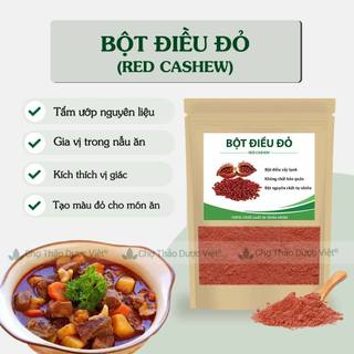 Bột hạt điều đỏ 100g, bột màu điều, gia vị tẩm ướp tạo màu cho món cà ri, bánh trung thu, chiên xào