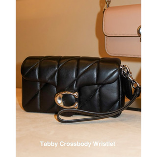 [ BAO CHECK CHÍNH HÃNG]  TÚI COACH TABBY WRISTLET TRẮNG KEM