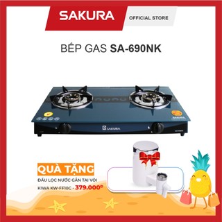 Bếp gas đôi sakura sa-690nk - bảo hành 24 tháng chính hãng