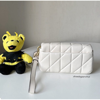 [ BAO CHECK CHÍNH HÃNG]  TÚI COACH TABBY WRISTLET TRẮNG KEM