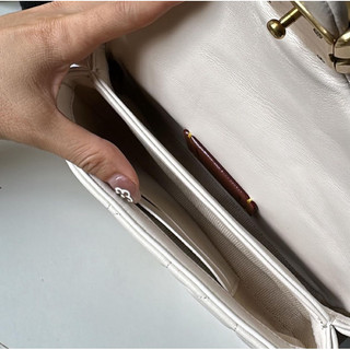 [ BAO CHECK CHÍNH HÃNG]  TÚI COACH TABBY WRISTLET TRẮNG KEM