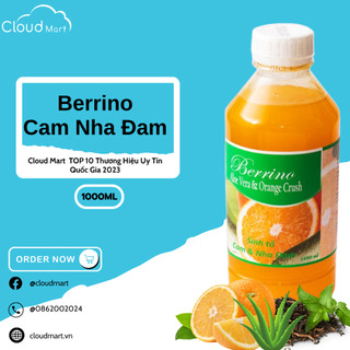 Sinh tố Berrino Cam/Nha đam 1L- Mứt trái cây Cloudmart