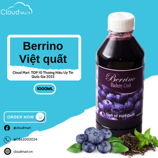 Sinh tố Berrino Việt Quất 1L- Mứt trái cây Cloudmart