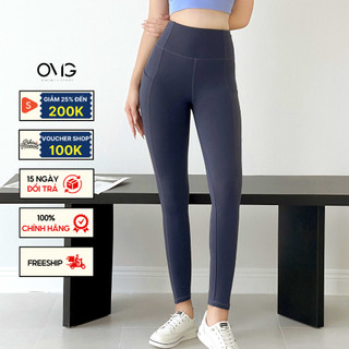 Quần tập Gym, Yoga Nữ BIKINI PASSPORT kiểu dài có túi 2 bên - màu Xanh navy - BG073_NV