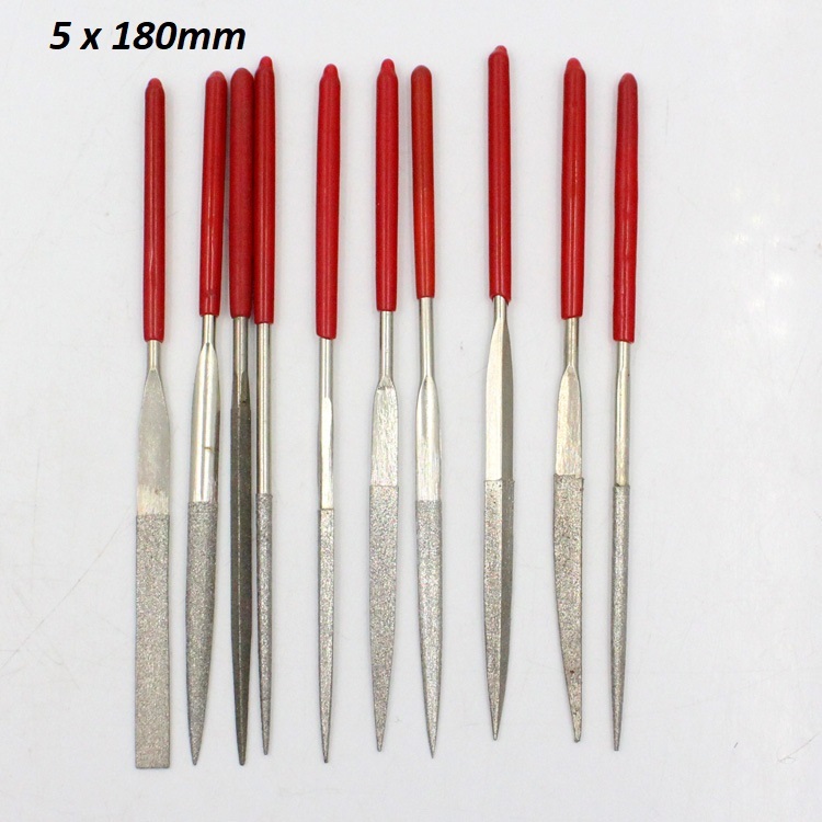 Bộ 10 dũa kim cương 180mm
