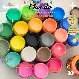 Màu Pastel 300ml MUNDO, Màu Tô Tượng Gốc Acrylic Giá Sỉ