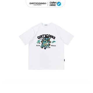 Áo Thun DirtyCoins Rising Dragon T-shirt - White