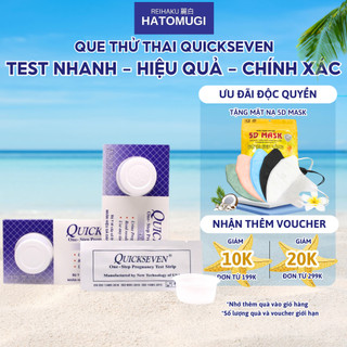 Que thử thai nhanh Quickseven 2 Vạch Chính Xác Phát Hiện Thai Sớm Tại Nhà Hiệu Quả - Hatomugi