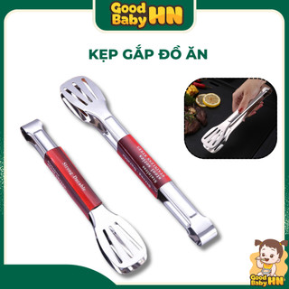 Kẹp gắp đồ ăn bằng inox, dụng cụ chế biến đồ ăn dặm cho bé 𝐄𝟎𝟖