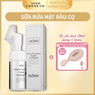 Sữa rửa mặt đầu cọ tạo bọt - Face Cleanser Foam Collagen - đầu cọ tiện lợi, sạch sẽ, giảm mụn cám, thu nhỏ chân lông