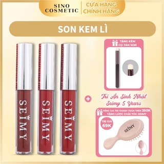 Son kem Seimy - Princess Lipstick Matte - Son không lem trôi ,an toàn lành tính, lì không thấm nước