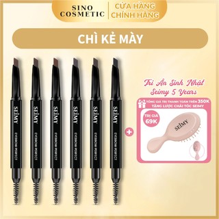Chì kẻ mày Seimy - Eyebrow Perfect sử dụng 2 đầu, lâu trôi 6 màu siêu đẹp, không thấm nước