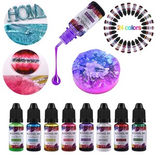 Màu Alcohol Ink Tạo Hiệu Ứng Loang Bề Mặt Làm Handmade