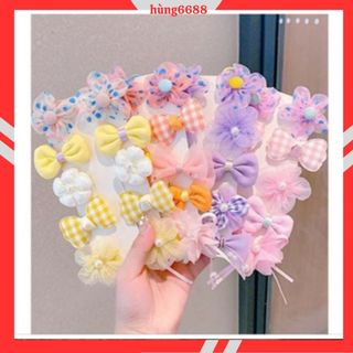 Kẹp tóc,set 10 nơ công chúa dễ thương cho bé gái MA11,12