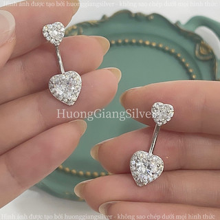 [✨Hàng mới về] Khuyên rốn trái tim Bạc s925 (92,5%Bạc)