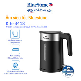 Ấm siêu tốc BlueStone KTB-3418 1.7 Lít 2200W Hàng chính hãng Bảo hành 24 tháng