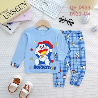 [FLASH SALE] Đồ bộ ngủ dài tay cho bé trai, bộ ngủ dài tay bé gái size 5-26KG chất thun lạnh mềm mịn mát