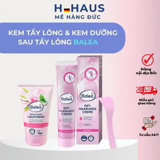 Kem tẩy lông và kem dưỡng sau wax làm dịu da Balea, tẩy lông và ức chế mọc lông Balea